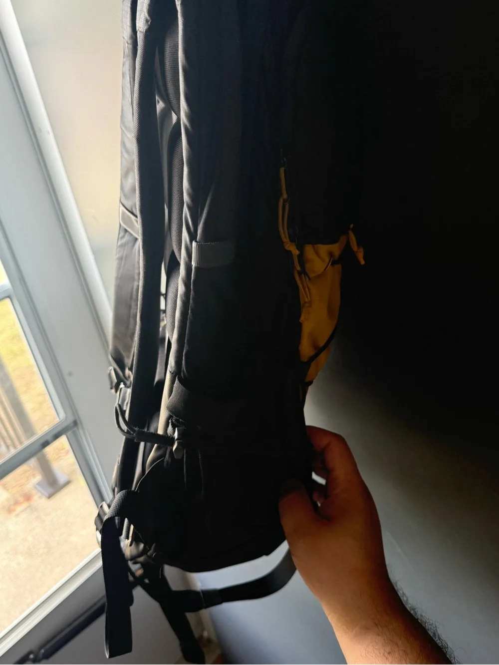 The North Face Two-Tone Yellow and Black Daypack Backpack 31L